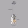 Maliang 4" Modern Crystal Pendant Light - 3 Pack, with Crystal Prism Design for Dining Room, Kitchen Island, and Living Room - 2 of 4