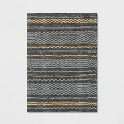 5'x7' Diamond Woven Area Rug Gray - Project 62™