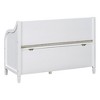 Cesicia Rustic Style Solid wood Entryway Multifunctional Storage Bench with Safety Hinge - 3 of 4
