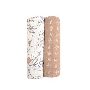 Crane Baby Muslin Swaddle Blanket - 2pk - 1 of 4