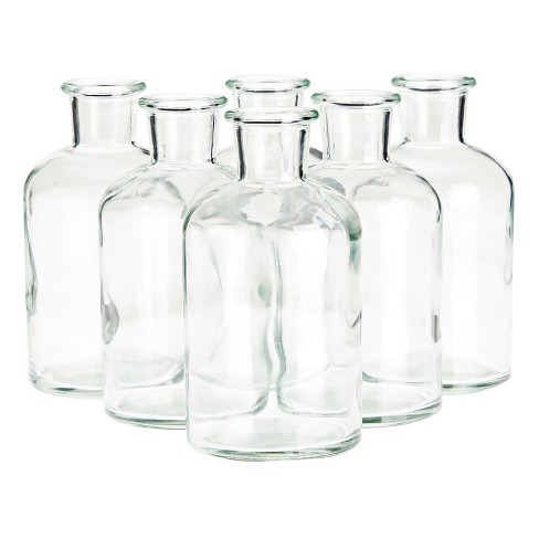 Creek 6 Pack Glass Bottles, Vintage Style Pharmacy Bottles, Home Décor, 2.5 4.8 In : Target
