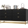 6 Drawer Dresser for Bedroom, 53.5"Large Dresser with Metal Legs, Chest Storage Organizer, Chest of Drawers for Bedroom, Living Room, Entryway - 2 of 4