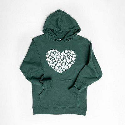 Simply Sage Market Women's Graphic Hoodie Shamrock Heart