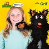 Living Puppets: Grif The Black Dog - 12" Plush Hand Puppet, Handmade - 3 of 4