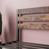 Lyngins Industrial Retro Twin Bed Frame with Headboard, Heavy Duty Metal Slats, Noise-Free, Under-Bed Storage, No Box Spring Needed,Platform Bed Frame - 4 of 4
