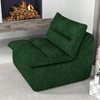 NicBex Polyester Fabric Bean Bag Chair with High-Density Foam,Lazy Sofa Chair with Handle Free Design,Modern Lounge Chair for Living Room,Green - 2 of 4