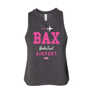 Women's Barbie BAK Graphic Racerback Tank - Heather Charcoal - Medium - 1 of 2