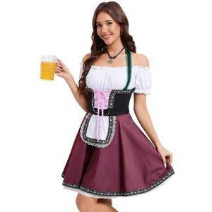 Womens Dress 1 Piece Costumes for Traditional Carnival Halloween - 1 of 4