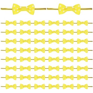 Unique Bargains Polyester Multipurpose Use Durable Flexible Gift Wrap Bows 200 Pcs - 1 of 4