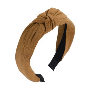 Unique Bargains Women's Tie Bow Wide Headbands 1 Pc - 1 of 4