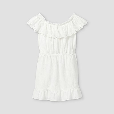 girls white dress size 8