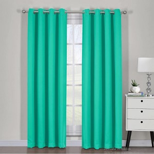 Egyptian Linens Ava Blackout Weave Curtain Panels With Tie Backs Pair (Set Of 2) - 1 of 4
