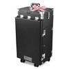 Byootique Aluminum Rolling Nail Table with Train Case Cosmetic Organizer Black - 3 of 4