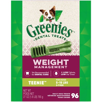 Greenies Weight Management Teenie Chicken Dental Dog Treats 96ct
