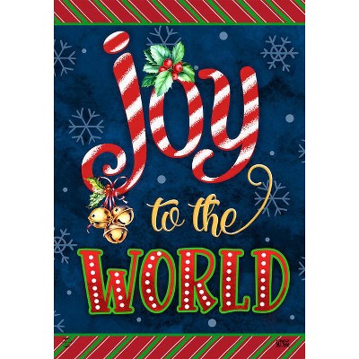 Joyous World Double-Sided Christmas Garden Flag 18x12.5