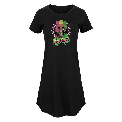 Women's - LOL Surprise! - Sways Spray Paint Graphic T-shirt Dress
