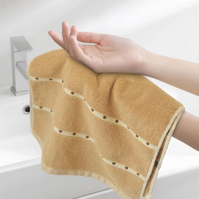 BAGOKIE Bathroom Hand Towels 4 Pack Set