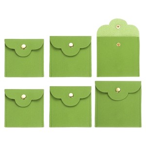 Unique Bargains Microfiber Soft Mini Jewelry Storage Pouches 6 Pcs - 1 of 4