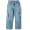 The Children's Place Girls Rhinestone Baggy Cargo Jeans - 2 of 4