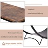 Industrial Demilune Console Table for Entryway, Wooden Sofa Table with 3-Tier Open Storage Shelf and Metal Frame for Living Room Hallway Offic - 4 of 4