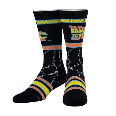 Odd Sox, Back To The Future Lightning, Funny Novelty Socks, Large