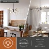 VAXCEL Cullerto 6L Matte Black and Gold Contemporary LED Pendant Light Adjustable Arms - 3 of 4