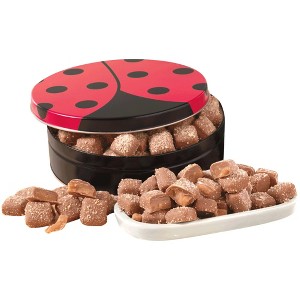 The Swiss Colony Mini Butter Toffee - Chocolate Covered Toffee Candy in Ladybug Tin, 1 lb. 1 oz. net wt. - 1 of 3