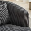 CAVINAS 34.25 "Wide Upholstered Swivel Accent Chair, 360-Degree Swivel Barrel with Pillow and Round Metal Base, for Living Room, Bedroom, Office - 4 of 4