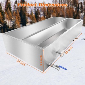 Stainless Steel Maple Syrup Evaporator,  Pan with Thermometer & Throttle Valve - 1 of 4