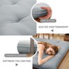 Solid Japanese Floor Mattress Indoor Furniture Living Room Bedroom Futon Mattress, Foldable & Portable Tatami Mat Roll Up Camping Mattress Pad - 3 of 4