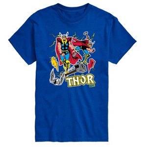 Men's - Marvel - Thor Stickers Style Short Sleeve Graphic T-Shirt - 1 of 4