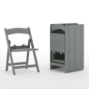 Flash Furniture 10 Pk. Kids Resin Folding Chair with Vinyl Padded Seat - 1 of 4