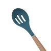 Unique Bargains Spoon Hand Wash Only Wooden Handle Slotted Spoon Silicone Wooden Handle 12.6" 1 Pc - 4 of 4