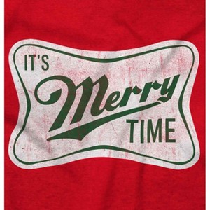 Xmas Its Merry Time Christmas Graphic T Shirt Men or Women Brisco Brands - 1 of 4