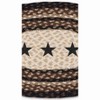 Earth Rugs Black Stars Oval Placemat 13"x19" Hand-Braided Jute Rustic Farmhouse Lodge Dining Table Accent Mat - 3 of 3