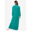 Only Necessities Plus Size Smocked Velour Long Robe - 3 of 4