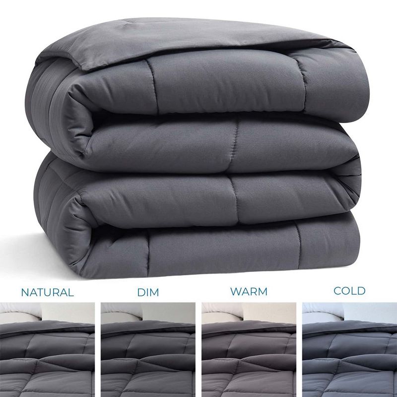 Nestl Premium Quilted Down Alternative Comforter with Corner Tabs, All Season Comforter Duvet Inserts, 2 of 10