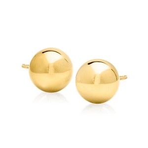 Ross-Simons Italian 8mm 18kt Yellow Gold Ball Stud Earrings - 1 of 4
