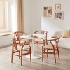 Infurnic Accent Chairs, Modern Chairs Set with Sturdy Legs, for Kitchen and Dining Room, Brown, 19.7"*15.7"*31.5" - 2 of 4
