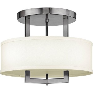 Hinkley Hampton 15" Wide Antique Nickel Ceiling Light - 1 of 1