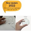 4E's Novelty 3.15" Round Glass Ball & 1.22" Flat Ornaments (4Pcs, 2 of Each) - 80mm Shatterproof  Clear Ornaments for Crafts Fillable for DIY Projects - 2 of 4