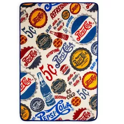 H3 Sportgear PepsiCo. Pepsi-Cola Retro Microplush Fleece Throw Blanket | 40 x 60 Inches