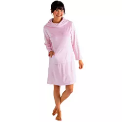 Softies Women's Snuggle Lounger 2X/3X Light Pink.