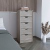 NicBex 42.40"H Simple Cut Out Handles Storage Dresser for Bedroom with 5 Drawers - 2 of 4