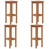 vidaXL Bar Stools 4 pcs Solid Wood Acacia - 2 of 4