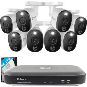 Swann DVR Security System, SWPRO Square Spotlight Bullet Camera, 85580 Hub - 1 of 4