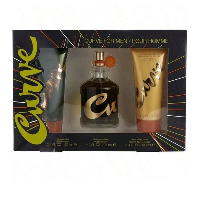Curve 3 Pc Set Men Col Spray 4.2, After Shave Balm 3.4, S/G 3.4 Oz
