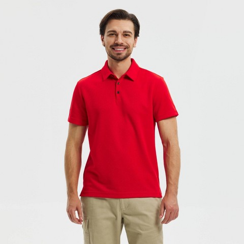 Мужские рубашки Goodfellow & Co Men's Short Sleeve Classic Polo Shirt - Goodfellow & Co™ Red M