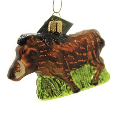 Old World Christmas 2.5 Inch Warthog Ornament Pig Tree Ornaments