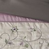 Sapphtopaz 7 Piece Bedding Comforter Sets Farmhouse Style Piecing Pleating and Flowers Embroidery Design Reversible Quilt Set - 2 of 4